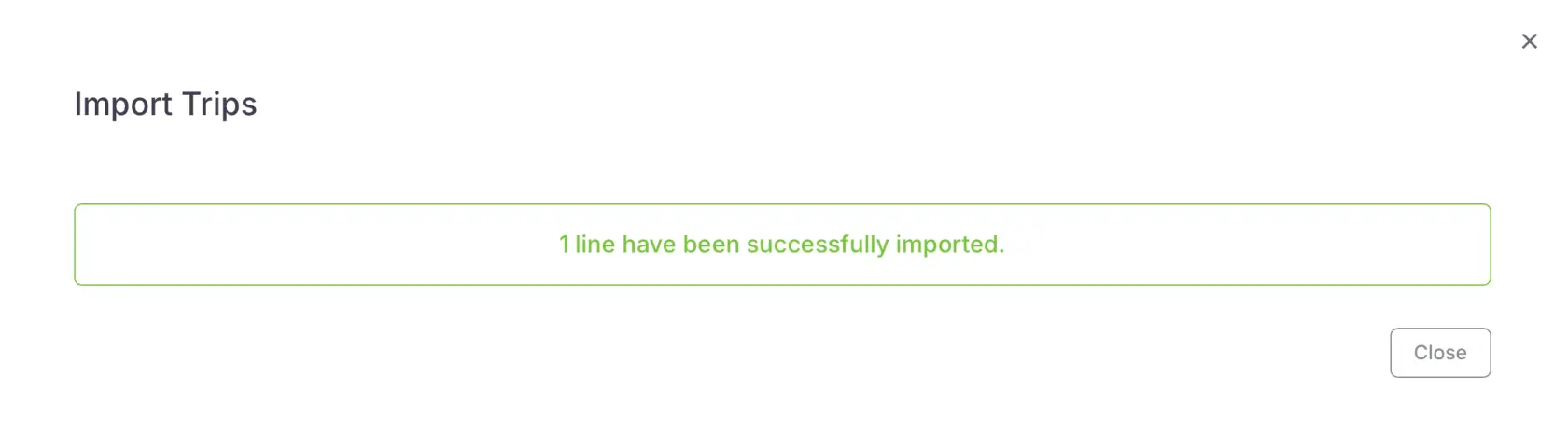 import success